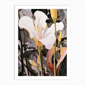 Flower Illustration Lily 2 Art Print