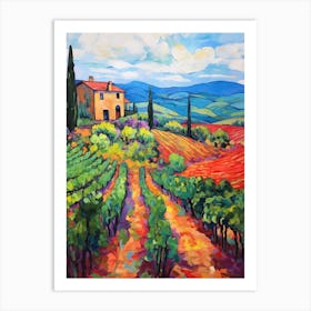 Tuscany Italy 2 Fauvist Painting Art Print