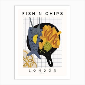 Fish N Chips Art Print