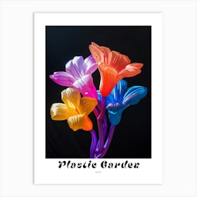 Bright Inflatable Flowers Poster Freesia 4 Art Print
