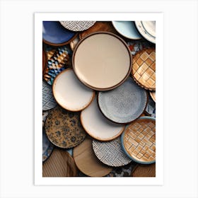 Collection Of Plates 6 Art Print