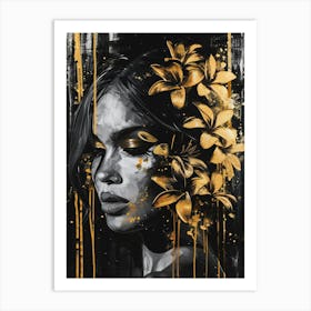 'Golden Girl' 8 Art Print