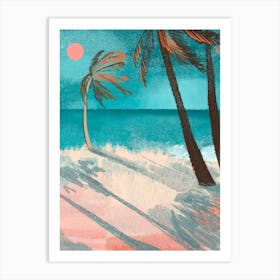 Sunrise At The Beach Art Print