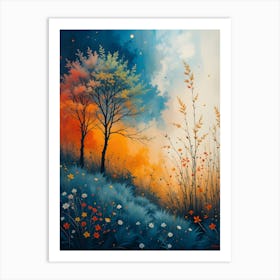 Autumn Trees Art Print