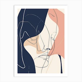 Abstract Portrait Of A Woman 43 Art Print