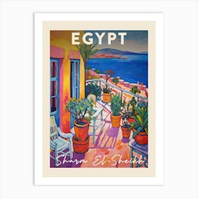 Sharm El Sheikh Egypt 1 Fauvist Painting Travel Poster Art Print