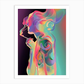 Abstract, smoking, "Illuminate My Life" Art Print