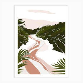 Road Through The Jungle Art Print