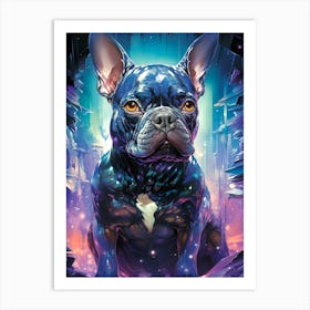 Dog In Space Art Print