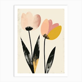 Sгјo Paulo Flower Market Boho Minimalist Style Art Print