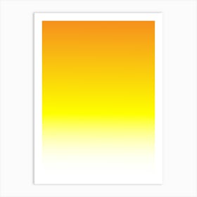 Yellow Background sunset Art Print