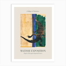 Crocodile 1 Matisse Inspired Exposition Animals Poster Art Print