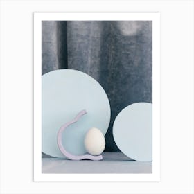 Egg On A Plate 1 Art Print