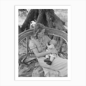 Untitled Photo, Possibly Related To Wife And Child Of Itinerant Cane Furniture Maker And Agricultural Day Laborer Art Print