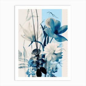 Blue Flowers 7 Art Print