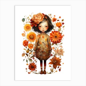 Autumn Girl 5 Art Print