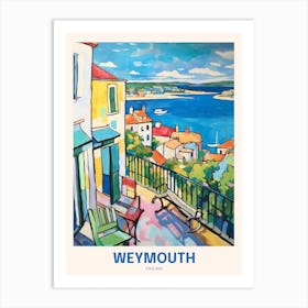 Weymouth England 2 Uk Travel Poster Art Print