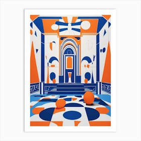 blue matisse print Art Print