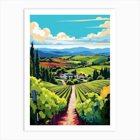 Woodinville Wine Country Fauvism 15 Art Print