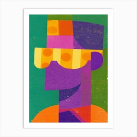 Man With Sunglasses 2 Art Print