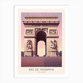 Arc De Triomphe Paris France 2 Travel Poster Art Print