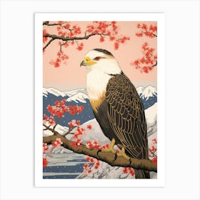 Bird Illustration Crested Caracara 3 Art Print