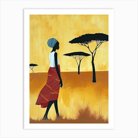 Tribal Echoes; Nomadic Dreams, Africa Art Print