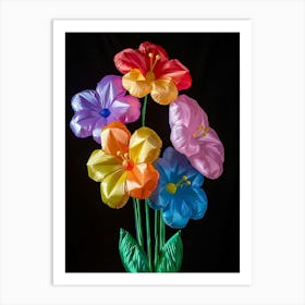 Bright Inflatable Flowers Lobelia 1 Art Print