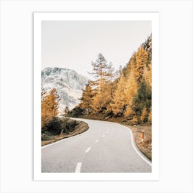 Mountainside Road Art Print