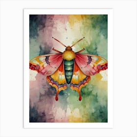 Colorful Moth Art Print