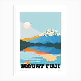 Mount Fuji Japan 4 Colourful Travel Poster Art Print
