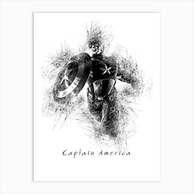 Captain America 1 Art Print