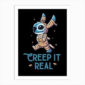 Creep It Real Stitch Art Print