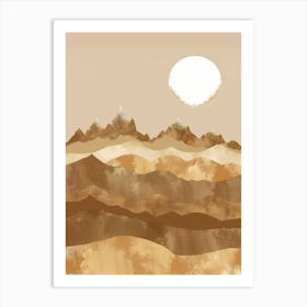 Desert Landscape Canvas Art Art Print