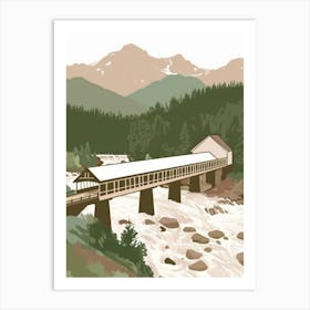 Covered Bridge Art Print