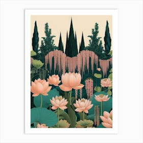 Lotus Garden Art Print