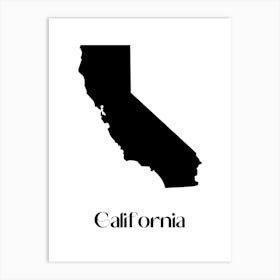 California Map Art Print