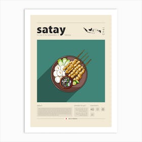 Satay Art Print