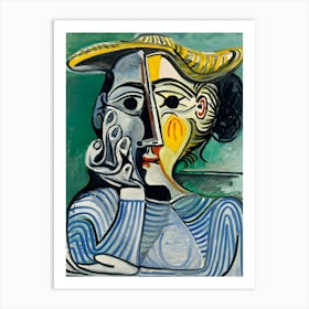 Pablo Picasso Woman With A Hat Art Print