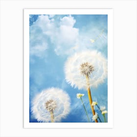 Dandelion In The Wind 1 Art Print