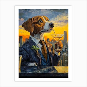 Whimsical Dogs 95 Art Print