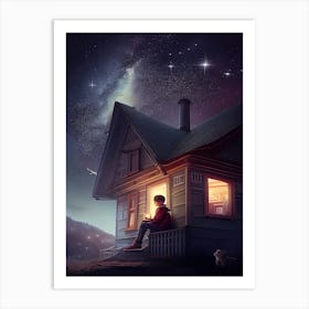 House In The Night Art Print