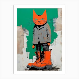 Orange Cat Art Print