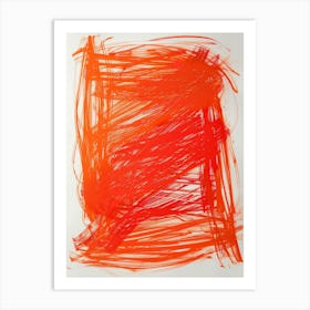 Orange Square Art Print