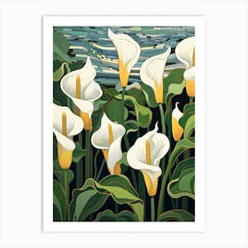 Calla Lillies Art Print