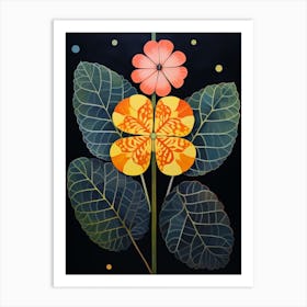 Lantana 4 Hilma Af Klint Inspired Flower Illustration Art Print