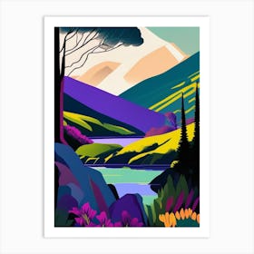 Lake District National Park United Kingdom Pop Matisse Art Print
