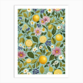 Lemon Twist Art Print