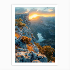 Sunset In The Mountains 71 Art Print