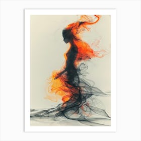 Smoke And Fire 1 Art Print